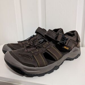 Teva Mens Sandals Omnium 2 Sport Hiking Water Leather Size 10 Brown